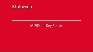 MiFID II Masterclass Series September 2016 [upl. by Roeser15]