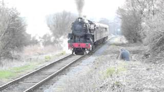 S160 steam locomotive 6046 churnet valley winter gala [upl. by Relda]