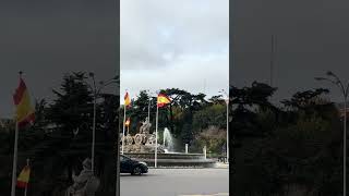 Plaza de Cibeles Cibeles Fountain  Viaje a Madrid [upl. by Zat]