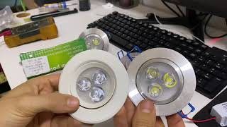 COMO CONSERTAR SPOT DE LED 1W [upl. by Dwan]