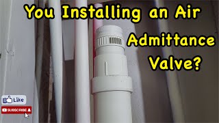 You Installing an Air Admittance Valve [upl. by Ayotel471]