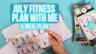 🥗 JULY 2024 Meal Plan With Me  Fitness Happy Planner [upl. by Leile]