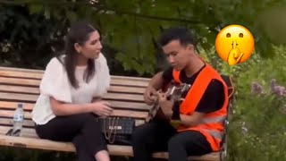 Oybek torayev qizga prank qiz hayron🤣 [upl. by Ahsemrak]