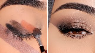 How To 5 Minute Quick Bronze Smokey Eye [upl. by Aleiram]