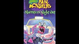 Opening To Aaahh Real MonstersMonsters Night Out 1997 VHS [upl. by Ytinav990]