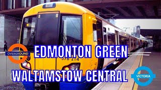 Edmonton Green Overground To Walthamstow Central Victoria [upl. by Iong]