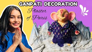 Ganpati Decoration 😱 Full Video crafteraditi handmade diy ganeshchaturthi ⁠​⁠CrafterAditi [upl. by Shulock]