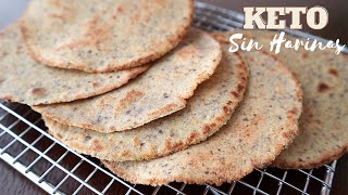 KETO TORTILLAS  SIN HARINAS 😱 ¡Fácil Rápido y Saludable SIN GLUTEN [upl. by Cammy37]