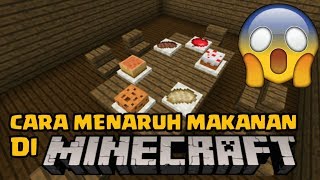 Cara Menaruh Makanan Menjadi Block Di Minecraft😱 [upl. by Zorine402]