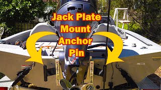 Diy Install Jack Plate Shallow Water Anchor Pin Mount [upl. by Eanom]