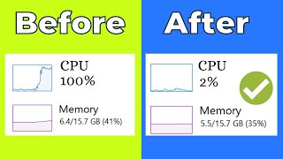 How To Fix High RAMMemoryCPUDISK Usage on Windows 1110 2023 [upl. by Tesler619]