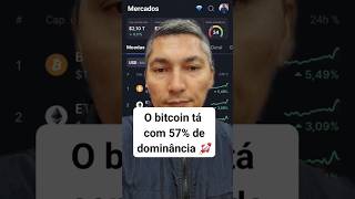 O bitcoin tá com mais de 57 de dominância criptomoeda bitcoin [upl. by Agee]