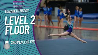 Level 2 Floor Routine 9175  Ozone Invitational 2022 [upl. by Malloch]