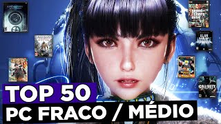 TOP 50 Melhores Jogos Leves Para PC FRACO  MÉDIO  2024 [upl. by Yrolg439]