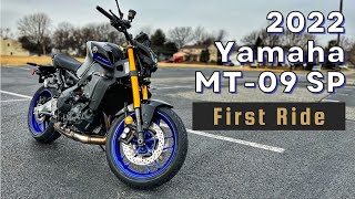 First Impressions of the 2022 Yamaha MT09 SP [upl. by Naeruat548]