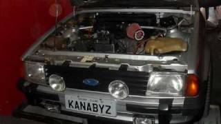 Ford Escort MK3 XR3 16 CHT Dyno [upl. by Ayital571]