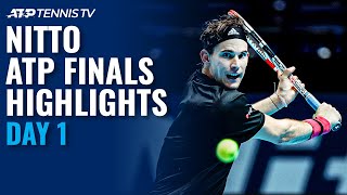 Thiem vs Tsitsipas Nadal vs Rublev  Nitto ATP Finals 2020 Day 1 Highlights [upl. by Yehs]