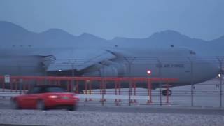 C5 Galaxy departing McCarran International Airport [upl. by Dimah958]