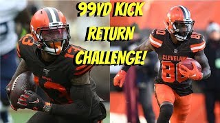 WHO CAN GET A 99YD PUNT RETURN FIRST ODELL BECKHAM JR VS JARVIS LANDRY BATTLE OF THE BROWNS [upl. by Hillery]