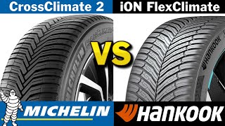 Michelin CrossClimate 2 vs Hankook iON FlexClimate 2024 REVIEW [upl. by Akinad]