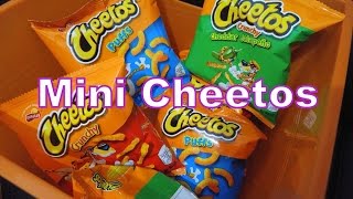 Mini Cheetos Snacks Cheetos Crunchy Cheetos Jalapeno and Cheetos Puffs [upl. by Nemlaz]