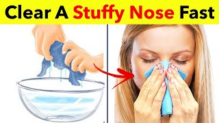 5 Simple Ways To Clear A Stuffy Nose Instantly  How to Get Rid of Nasal Congestion [upl. by Elisa59]