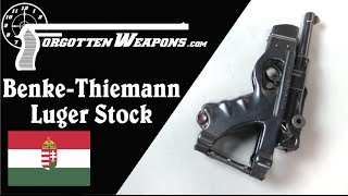 Benke Thiemann Folding Luger Stock [upl. by Osswald]