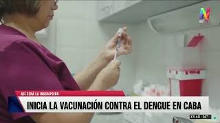 Comenzó la vacunación gratuita contra el dengue en CABA [upl. by Bobbye]