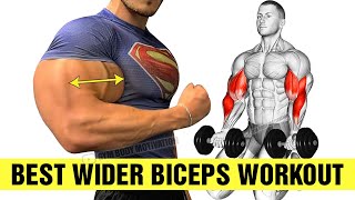 5 BEST Exercises for WIDER BICEPS [upl. by Mensch671]