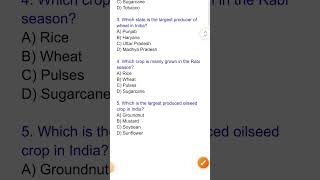 Climate and crops of india MCQ shorts jkssb [upl. by Gail]