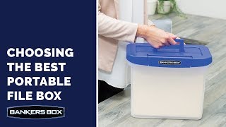 Choosing the Best Portable Bankers Box File Box [upl. by Sholeen]