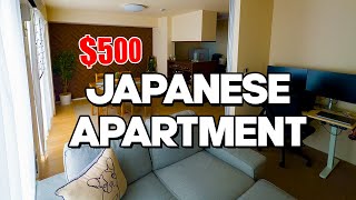 My 500 Modern Japanese Apartment Tour  Living in Japan [upl. by Nyledam]