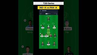 INDA vs PAKA Dream 11 Prediction Team Short  INDIA vs PAKISTAN Dream Team Dream11 INDvsPAK [upl. by Moskow448]