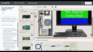 Network009 CompTIA Lab 318 Select and Install a Network Adapter [upl. by Serrell]