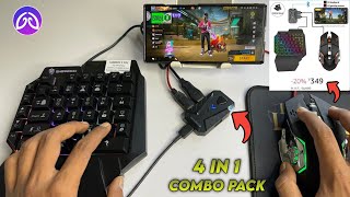 How to play Free Fire With Keyboard mouse in mobile  Mix pro Full setup And unboxing  Mix pro [upl. by Carrew]