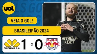 CRICIÚMA 1 X 0 RED BULL BRAGANTINO  BRASILEIRÃO 2024 VEJA O GOL DE MARCELO HERMES [upl. by Ellennad]