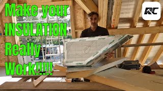 How to properly install Insulation to a pitched roof [upl. by Bordie]