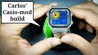 Modified Casio Customer Casio Mod Carlos Modded AE1200WH1A [upl. by Seif]