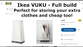 Ikea VUKU full build  Perfect for storing those seasonal clothes [upl. by Ahseikan67]