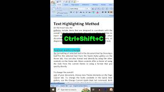 Formate painter Use in ms word microsoftword how to format painter use💻👍 [upl. by Vizzone]