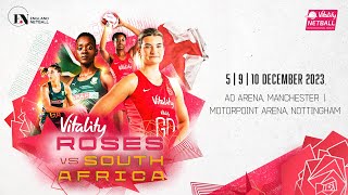 Vitality Roses vs South Africa Proteas  December 2023 🏴󠁧󠁢󠁥󠁮󠁧󠁿🇿🇦 [upl. by Mir]