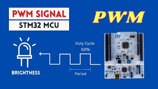 Generate PWM Signal in STM32 Microcontroller Brightness Control of LED [upl. by Haim]