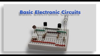 Basic Electronic Circuits  Transistor switch and LED [upl. by Marfe795]