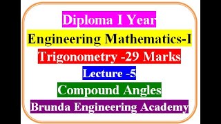 Lecture 5 Trigonometry [upl. by Minnaminnie]