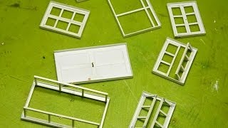 How to make windows and doors como hacer Ventanas y puertas [upl. by Farra]