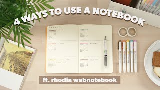 4 Ways to Use a Rhodia Notebook 📓 Students Artists and More [upl. by Maupin]