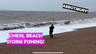 Fishing Chesil Beach in a Storm  Abbotsbury [upl. by Tepper325]