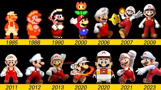 Evolution of Fire flower in Super Mario Bros game and LEGO Movie [upl. by Domph760]