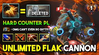 UNLIMITED FLAK CANNON CARRY Gyrocopter Daedalus  Divine Rapier 100 Hard Counter PL 735b DotA 2 [upl. by Gamages]