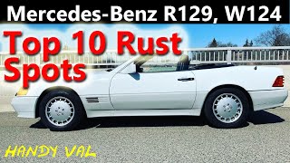 MercedesBenz Owner and Buyers Guide  Rust Areas and Prevention on R129 and W124 [upl. by Ebner]